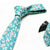 Corbata de caballero estilo oriental de algodón con firma floral