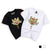 Lion Embroidery 100% Cotton Short Sleeve Unisex T-shirt