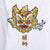 Camiseta unisex de manga corta 100% algodón con bordado de león