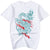 Chinese Dragon Embroidery 100% Cotton Short Sleeve Unisex T-shirt
