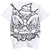 T-shirt unisex a maniche corte in cotone 100% con stampa testa di leone