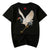 Crane Embroidery 100% Cotton Short Sleeve Unisex T-shirt