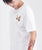 T-shirt unisexe à manches courtes 100 % coton avec broderie grue