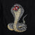 Camiseta unisex de manga corta 100% algodón con bordado de cobra
