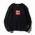 Floral Emboidery Unisex Oriental Hoodie Cotton Sweatshirt