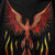 Phoenix Emboidery Sweat-shirt à capuche oriental unisexe en coton