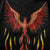 Phoenix Emboidery Sudadera con capucha oriental unisex de algodón