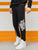 Tigerkopf-Stickerei 100 % Baumwolle im chinesischen Stil Unisex Neunte Hose