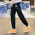 Wintersweet Embroidery 100% Cotton Chinese Style Unisex Ninth Pants