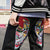 Verheißungsvolle Stickerei im orientalischen Stil Jeans Hose mit geradem Bein
