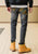 Jeans stile orientale con ricamo drago Pantaloni a gamba dritta