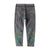 Azure Dragon Embroidery Oriental Style Jeans Straight-leg Pants