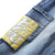 Jeans mit Tigerkopf-Stickerei im orientalischen Stil mit geradem Bein