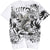 Cyprinus Stickerei 100% Baumwolle Kurzarm Unisex T-Shirt
