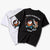Kung Fu Panda Stickerei 100% Baumwolle Kurzarm Unisex T-Shirt