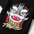 Lion Face Embroidery 100% Cotton Short Sleeve Unisex T-shirt