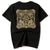 Camiseta unisex de manga corta 100% algodón con bordado auspicioso chino