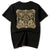 Chinese Auspicious Embroidery 100% Cotton Short Sleeve Unisex T-shirt