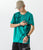 Chinesisches Wortmuster 100 % Baumwolle Kurzarm Unisex T-Shirt