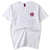 T-shirt unisexe à manches courtes 100% coton avec broderie Phoenix