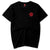 T-shirt unisexe à manches courtes 100% coton avec broderie Phoenix