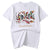 Camiseta unisex de manga corta 100% algodón con estampado de cara de león
