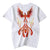T-shirt unisex manica corta 100% cotone ricamo Phoenix