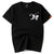Camiseta unisex de manga corta 100% algodón con bordado de mariposas