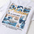 Camiseta unisex de manga corta 100% algodón con estampado de olas marinas
