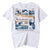 T-shirt unisex a maniche corte in 100% cotone con stampa Sea Wave