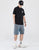 Lion Head Print 100% Cotton Lapel Collar Chinese T-shirt