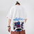 Lion Face Print 100% Cotton Round Neck Chinese T-shirt