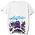 Lion Face Print 100% Cotton Round Neck Chinese T-shirt