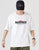 T-shirt cinese girocollo in cotone 100% con stampa gatto della fortuna giapponese