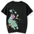 Peacock & Floral Embroidery 100%  Cotton Round Neck Chinese T-shirt