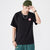 T-shirt cinese girocollo in cotone 100% ricamo loto