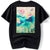 Lotus Embroidery 100%  Cotton Round Neck Chinese T-shirt