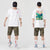 T-shirt cinese girocollo in cotone 100% ricamo loto