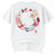 T-shirt cinese girocollo in cotone 100% con stampa floreale e fata