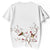 Magpie Embroidery 100%  Cotton Round Neck Chinese T-shirt
