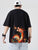 Dragon Totem Embroidery 100%  Cotton Round Neck Chinese T-shirt