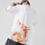 Dragon Totem Stickerei 100 % Baumwolle Rundhals chinesisches T-Shirt