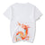 T-shirt cinese con scollo tondo in cotone 100% ricamo drago totem