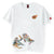 T-shirt cinese girocollo in cotone 100% con ricamo leone danzante