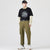 Reflect Light Print Chinesisches T-Shirt mit Rundhalsausschnitt aus 100 % Baumwolle