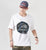 Reflect Light Print 100%  Cotton Round Neck Chinese T-shirt