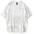 Camiseta china con cuello redondo y estampado floral retro 100% algodón