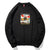 Peking Opera Embroidery Unisex Oriental Hoodie Cotton Sweatshirt