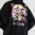 Cyprinus Print Unisex Oriental Hoodie Cotton Sweatshirt