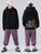 Felpa in cotone con cappuccio orientale unisex con stampa Cyprinus Plus Size